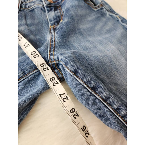 Vigoss Collection Womens Flare Jeans Blue Stretch Stone Wash Denim Juniors 5 - Picture 5 of 8